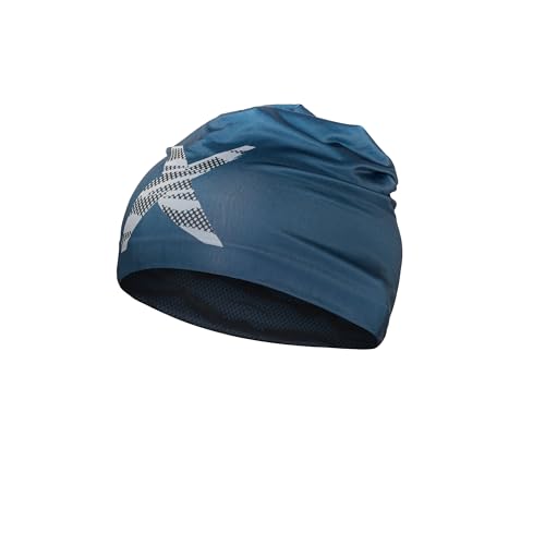 Sportmütze, Herren, Damen, UNISEX, Laufmütze, Skimütze, Fahrradmütze, Wintersport Mütze ideal unter Helm, DRY Technologie - schweißabsorbierend und schnelltrocknend (Grey_GreyX_Wendemütze)