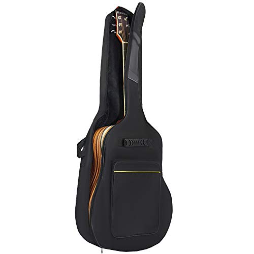 ISO TRADE Gitarrentasche Gitarrenhülle 41''für Akustikgitarre und Klassikgitarren mit Rucksackgarnitur Schwarz 7880