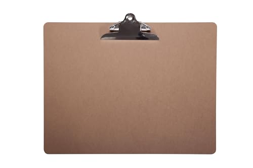 MAUL Klemmbrett A3 MAULclassic | Klemmbrett Holz im DIN A3 Querformat | Stabiles Klemmbrett zum Aufhängen | Clipboard mit Vintage Klemmer | Klemmbretter für Büro, Küche und Werkstatt | Holz