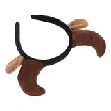 CALLARON Nettes Kuhhorn -stirnband Für Kinder Darstellungen Lustige Foto -requisiten Entzückende Haarzubehör Für Mädchen Kreatives Gesicht Wash Stirnband