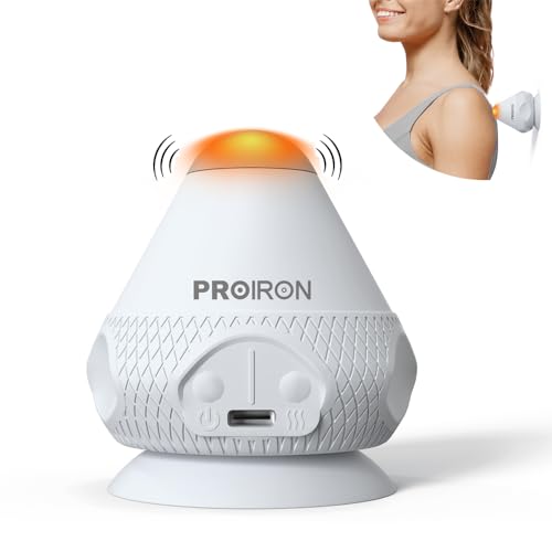 PROIRON Triggerpunkt Drücker Vibrierende, Triggerpunkt Massagegerät Heizung, Massage Balls mit Saugnapf für Muskelschmerzen und Heiße Kompresse der Rücken, Nacken, Arme, Schulter