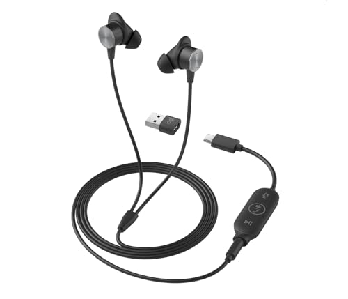 Logitech Zone Wired Graphite LOGI Zone Wired Earbuds Teams - EMEA One Size