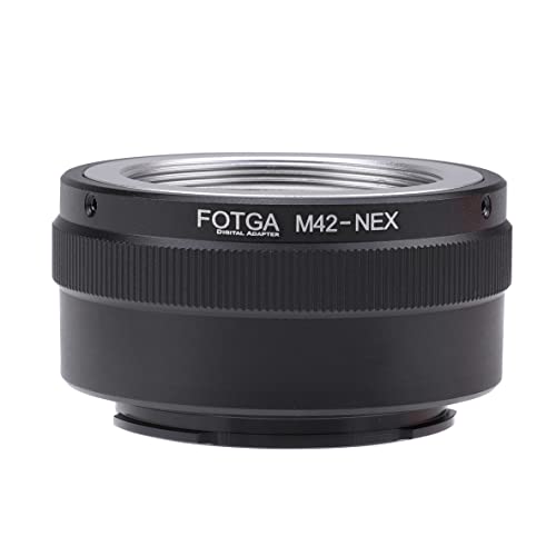 Hersmay M42-NEX E-Mount Objektivadapter für 42 mm Mount-Objektiv für Sony E-Mount a7 IV a7 II III a7R II a7R III a7S a7S II a7S III a9 a9ii a7R a7riii a7r iv a6600 a6500 a6300 a6000 a6400