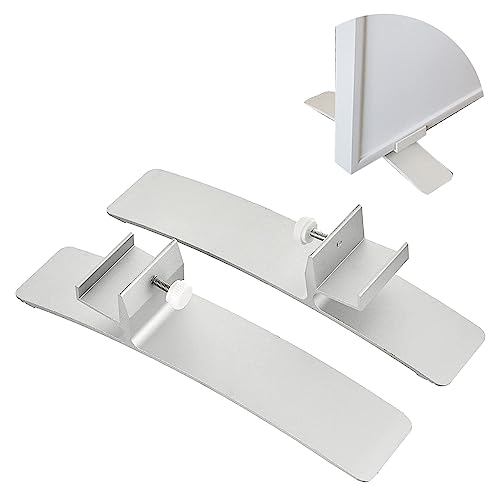 Standfüße für Infrarotheizung, Kleiner Standfüße geeignet für Heizplatten, Flachstrahler - für freistehende Nutzung Elektroheizung, Standfuß Aluminium(2er Pack)