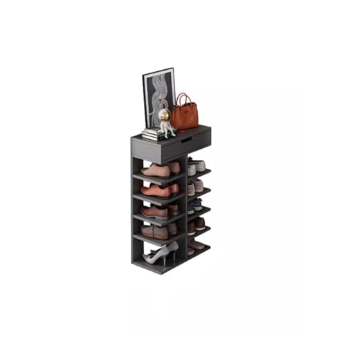 TCDHICY Schuhregal Einfaches Schuhregal for den Hauseingang, platzsparend, zur Miete, for den Hausgebrauch, mehrschichtiger Kleiner Schuhschrank Regallagerung(Mittel)