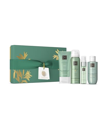 RITUALS Geschenkset The Ritual of Jing Small – Bade- und Körperpflegeprodukte angereichert mit Sandelholz und Lavendel – Geschenkbox mit beruhigenden und pflegenden Eigenschaften.
