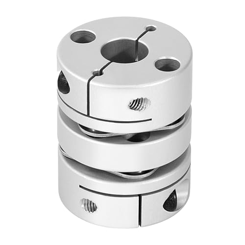 Flexible Wellenkupplung, D20 L29 Aluminium Flexible Membran-Motorwellenkupplung, Membran Motor Rad Steckverbinder für 3D-Drucker CNC-Maschine und Servostufenmotor (5 x 8 mm)