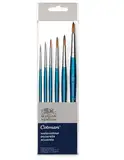 Cotman Winsor & Newton Aquarellpinsel mit kurzem Griff, Serie 111. NO. 0. 1. 3. 4. 5. 8