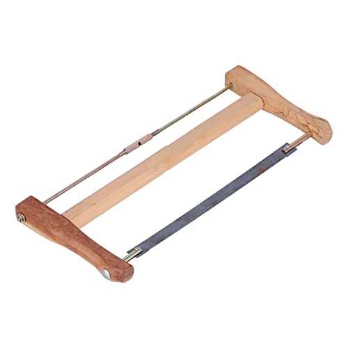Fafeicy Gattersäge, Teakholz-Handbogen-Holzschneidwerkzeug, mit Mangan-Stahl-Sägeblatt und Chrom-Vanadium-Stahl-Sägeseil, für Tischler und Heimwerker(Mittel (490 mm)), Sägeblatt