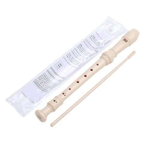 SOFORFREEM Sopran-Recorder, Beige, 8 Löcher, mit Reinigungsstab, C-Schlüssel, Stil, für Kinder, Anfänger