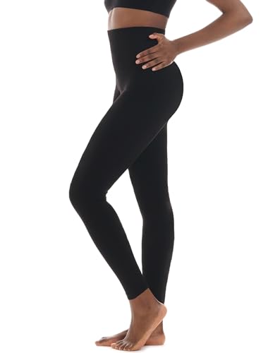 TONEST Shapewear Damen - Shaping Leggings - High-Waist - Bauchweg Hose - hohe Taille - formt Bauch, Beine, Po - 4000-MS-CC (M, Schwarz)