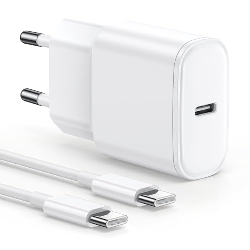 iPad Ladekabel und iPad Ladegerät, 20W iPad Pro Ladegerät Ladekabel mit 2M USB-C Kabel Schnellladekabel für iPad Pro 13"/12.9"/11", Air 5/4 Gen 11"/13", i-Pad 10/11 Generation, iPhone 16 16e 15 Max