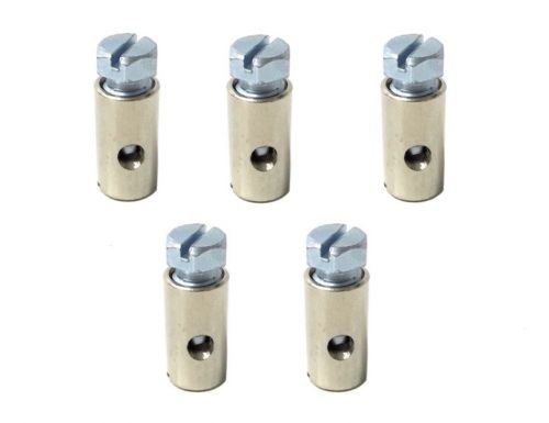 5x Gaszug Nippel Schraubnippel 8x15mm für Motorrad, Roller, Mofa, Moped und Mokick – Hochwertige Ersatz-Schraubnippel in sehr guter Qualität