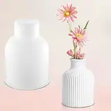 Vase Silikonform Epoxidharz Formen Moulds Blumenvase Silikonformen Vase Resin Gießform Raysin Harz DIY für Make-Up Pinsel Stifthalter Vasen Dekorativen Ornamenten