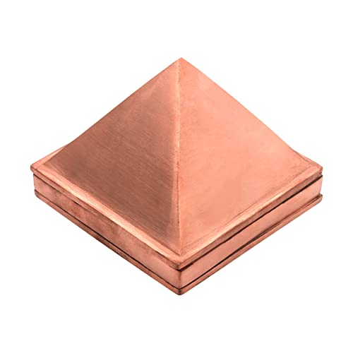 Tree Maison VASTU 3-lagige Kupfer-Pyramide, positive Energie, Größe – 7,6 cm, Zuhause und Büro, Vastu-Abhilfe, Zonenausgleich, Energieausgleich, Kupfer-Mehrschichtpyramide