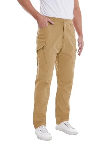 BondiTrekk Cargo Hose Herren mit 9 Taschen - Hochgeschnittene Wasserabweisende Outdoor Hose für Wandern, Sport & Freizeit