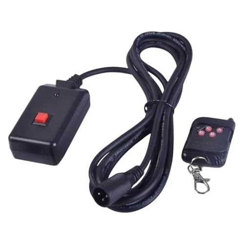 Perfeclan Nebelmaschinen-Controller für den Innen- und Außenbereich, Nebelmaschinen-Fernbedienungsempfänger, 4-Tasten-Fernbedienung für 400 W, 900 W, 1500 W,