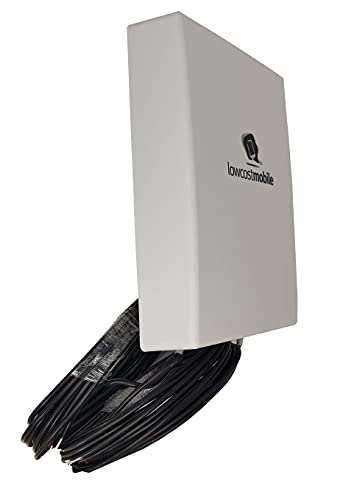 LowcostMobile PAN5G-MIMO-2021 4G 5G Antenne MIMO Multiband Outdoor 2x10m kabel ALSR200 SMA 7003800 Mhz passend zu router Huawei Vodafone Telekom Speedport Speedbox O2 FritzBox LTE TP Link Teltonika
