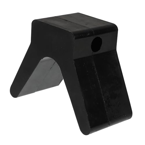 HEALEEP Stützbasis Für Bootsanhänger Bootsblock Windenhalterung Für Bootsanhänger Bugstopper Für Anhänger, Bootsanhänger Bootsteil Anhängerrollen-bugstopp Boot-ersatzteil Gummi Black