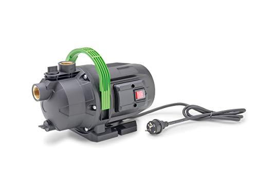 Aquanique Gartenpumpe GP 3800 (3.800 l/h Fördermenge, 3,8 bar, 40 m Förderhöhe, 650 W) - zur Bewässerung von Grünflächen/Gartenpumpe mit Tragegriff, Wasserablass- und -einfüllschraube