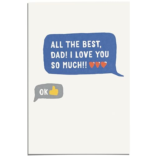 Ready to Daddy Papa Postkarten 12x17cm zu Geburt, Weihnachten, Vatertag, Geburtstag oder einfach, um Danke zu sagen (ALL THE BEST!)