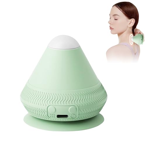 HASAIKA® Elektrisch Triggerpunkt Drücker, Triggerpunkt Massagegerät Faszienball, Zweifache Temperaturregelung und Massage mit zwei Geschwindigkeiten zur Linderung von Muskelkater (Grün)