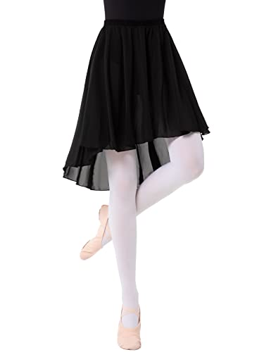 Damen Ballett Wickelrock Tanz Rock Chiffon Ballettrock Tanzröcke Sheer Wickelrock Ballett Tanz Dancewear