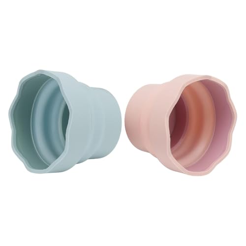 Cyrank Wasserbecher für Pinsel, Wasserfarbkasten, 2 Stück Pinselbecher, Faltbarer Wasserbecher Für Wasserfarben, Silikon, Wascheimer, Pinselhalter, Reiniger Für Aquarell-Acryl-Ölgemälde