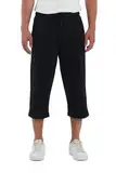 COMEOR Sporthose Herren Kurz – 3/4 Capri Hose Herren - Kurze Hosen Männer Laufshorts Baumwolle Shorts (Schwarz M)