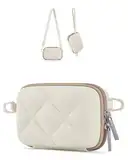 bagsmart Kameratasche Kleine Digitalkamera Tasche kompatibel Fotokamera Tasche mit 2 Tragemöglichkeiten, für Canon PowerShot/GoPro/Kodak Pixpro,Beige Lutschtablette