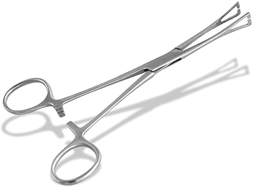Piercing Klemme Zange Dreieckig offen mit Innenzahnung