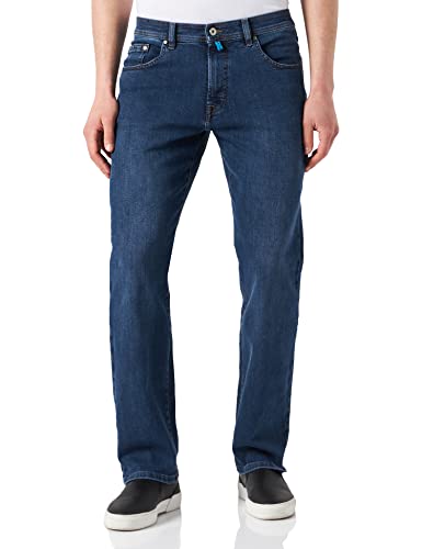 Pierre Cardin Herren 5-Pocket Dijon Jeans, Dark Blue Used, 36W / 32L