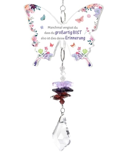 KAAYEE Geburtstagsgeschenk für Frauen, Kristall Sonnenfänger Geschenke für Frauen Beste Freundin Schwester Kollegen Tochter zum Geburtstag Weihnachten Suncatcher Traumfänger