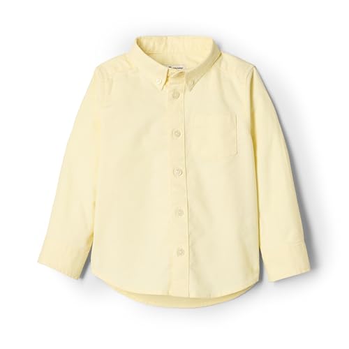 Amazon Essentials x Sofia Grainge Baby Jungen Elastisches Oxford-Hemd mit Kragen, Buttergelb, 6-9 Monate