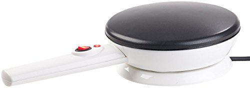 Rosenstein & Söhne Crepes Maker: Kabelloser Crêpes-Maker, Anti-Haft, Temperatur-Automatik, 20 cm, 800 W (Pfannkuchen Maker, Crepe Eisen, Waffeleisen)