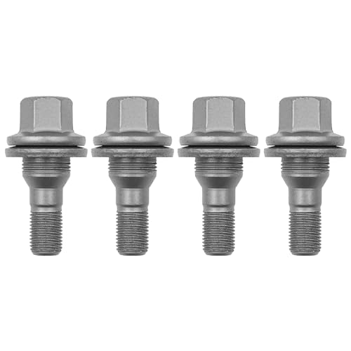 Tiardey 4PCS M12 Radschrauben Muttern für Citroen Peugeot Reifenschrauben 206 207 308 407 Radschrauben C2 C3 C4 C5