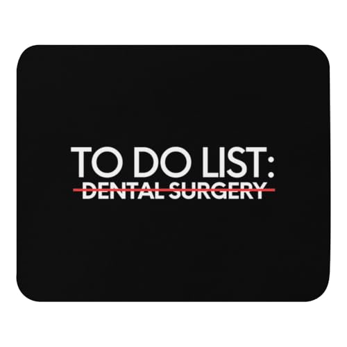 Mauspad, 22,1 x 18 cm, inspirierende To-Do-Liste, Zahnchirurgie, Bewusstseinsunterstützung, motivierende Überlebende, Zahnchirurgie, Überlebende, Frauen und Männer