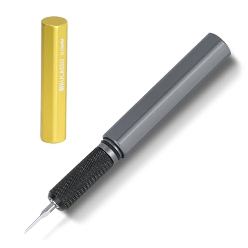 Bucasso Modell Scriber, Line Scriber mit Wolframstahlklingen, Modell Scribing Tool für den Modellbau-Hobby, RG Scale Model, Gundam Model Kit, Kunststoff-Modelle, Harz GK geschnitzt (0,15 MM)