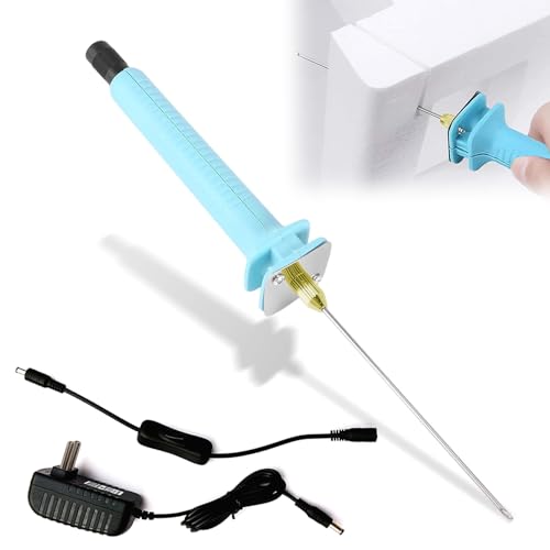 Dhqkqg Elektrischer Schaumstoffschneider, 30W Elektrischer Schneidstift, 15 cm Schaumschneider, Schaumstoffschneider Elektrisch, Styropor Schneidegerät, Geeignet für Schnittkanten, EU-Stecker