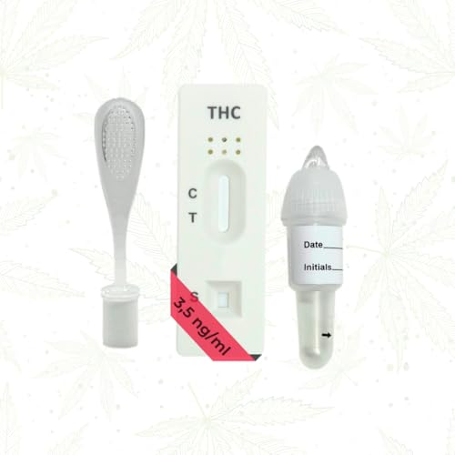 EKNA THC Speicheltest Polizei - 5x Drogentest Schnelltest THC - Speicheltest THC 3,5 ng für Fahrtauglichkeit - Drogenschnelltest Speicheltest für Sicherheit im Straßenverkehr (5 Stück)