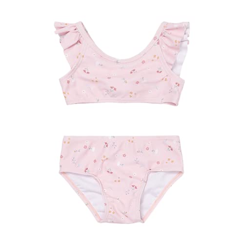 Little Dutch CL46453711 Bikini mit Volants/Rüschen - Little pink Flowers rosa (Gr. 86/92)
