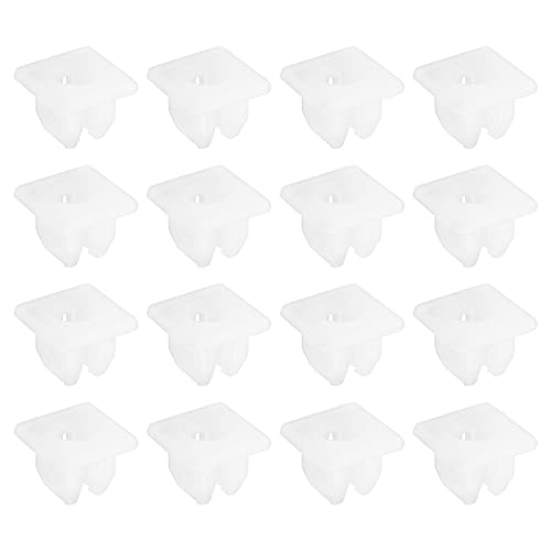 ECSiNG 30 STÜCKE Schraubentüllen Einsatz Spreizmuttern Sicherungsclips 8 Mm Vierkantloch Kunststoff Befestigungs-Halteclips Kfz-Ersatzteile