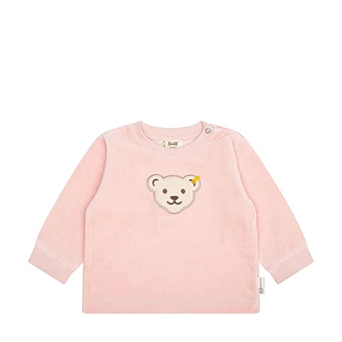 Steiff Unisex Baby Kapuze Sweatshirt, Silver PINK, 56