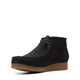 Clarks Herren Shacre Boot Chukka-Stiefel, Schwarzes Wildleder, 42 EU