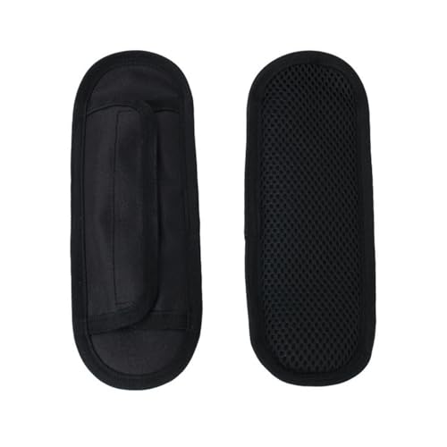 OUDQFCJ 2 Pcs Schwarz Universal Schulterriemenpolster Ersatz Schulterpolster Luftkissen Schulterentlastung 24 * 8cm
