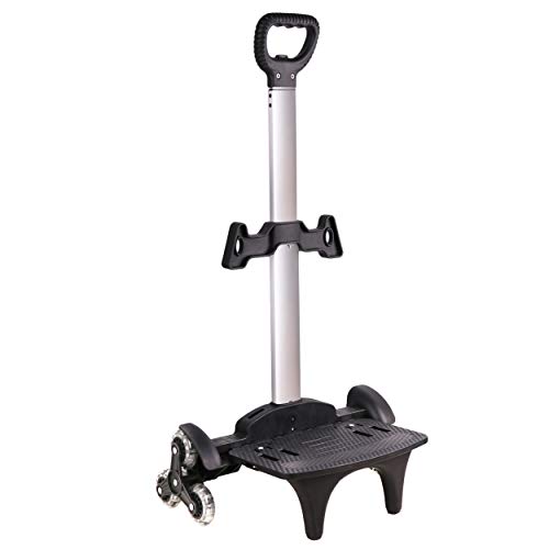 Rucksack Trolley - Rollwagen Hand Aluminiumlegierung Nicht Faltbarer Trolley Wagen für Schultaschen/Gepäck/Rucksack, Räder