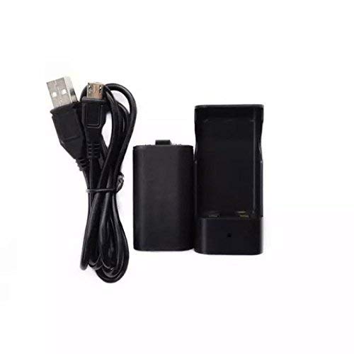 OSTENT Akku-Pack + USB-Ladegerät Dock kompatibel für Xbox One Wireless Controller
