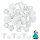 SUPERFINDINGS 16Satz Puppengelenke 16mm Sicherheitsgelenke Bewegliche Gelenke Kunststoffgelenke Für Amigurumi Häkelkörpergelenke Mit Unterlegscheiben Gliedmaßen Und Kopfgelenke