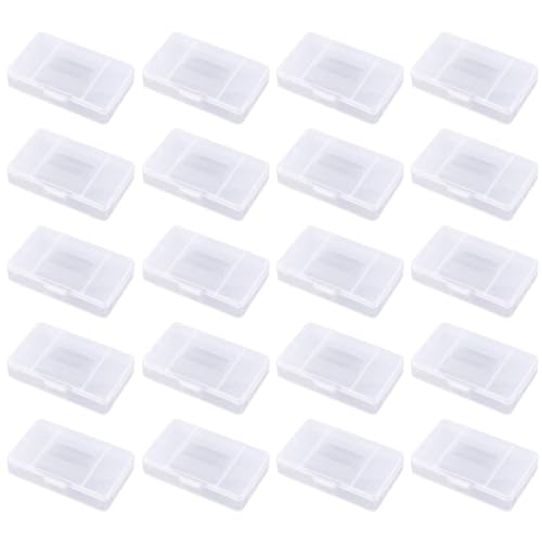 WeddHuis 20 Pcs Klarsichthüllen Schutzhüllen Schutz Spiel Patrone Hülle Staub Schutzhülle Game Cartridge Schutzhülle Spielkartenetui Kartenboxen für Game Boy Advance für GBA Game Card