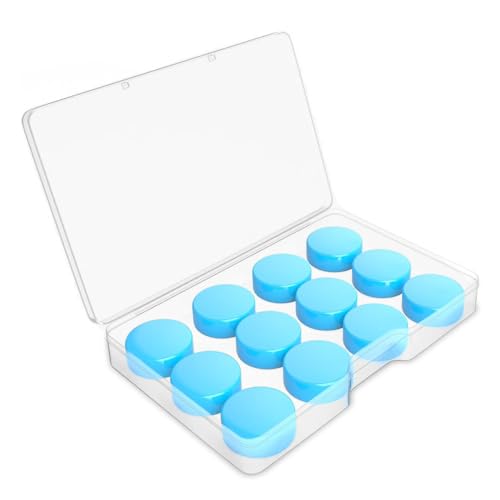 YPYMOD 6 Paar Sanft Silikon Ohrenstöpsel Formbar, Wiederverwendbar Ohrstöpsel zum Schlafen Geräuschunterdrückung, Ideal zum Konzert Schwimmen Duschen Schnarchen （Blau）